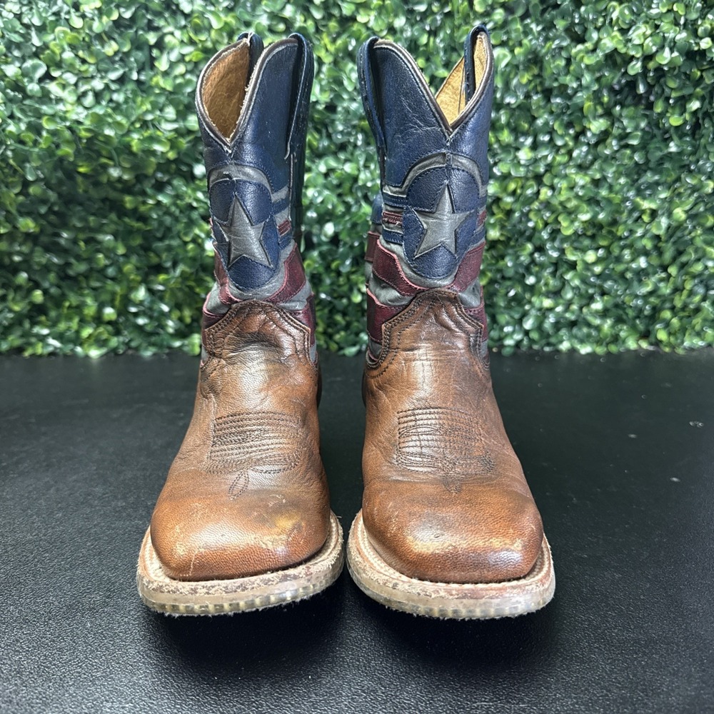 Tin Haul Kids Western Boots Brown Leather Size 13 - Picture 2 of 13